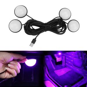 Universal Car Family Party Decorative Star Bulb One with Four LED Light Car Interior Atmosphere Lamp Foot Ambient Lights