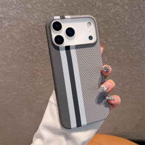 ZEEMIN  Christmas and Halloween gifts Large Kong Kevlar Carbon Fiber Stripe Texture Hard PC case for iPhone 17 Air 16 15 14 Plus 13 12 ProMax 11 Shockproof Back Cover
