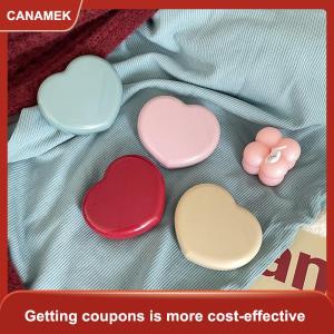【CANAMEK】 Dễ thương kẹo màu Kính áp tròng trường hợp gương đồng hành hộp du lịch dễ dàng mang theo lưu trữ
