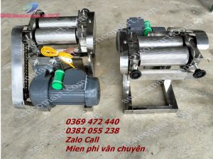 Sencomart xả kho máy cán mực khô chạy điện inox 100% motor 200w