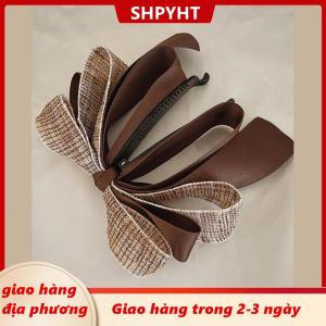 [COD] SHPYHT Giao hàng địa phương 2022 New Ribbon Bow Chuối Clip Dễ Thương Ngọc Trai Tóc Pins Barrette Phụ Nữ Phụ Kiện Tóc Thời Trang Màu Rắn Thanh Lịch Tóc Claw