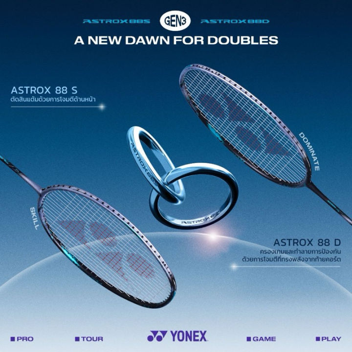 Yonex Astrox 88 series gen 3 badminton racket (88S pro & 88D pro gen 3 ...