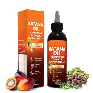 Batana Oil for Hair 4-in-1 Liquid Batana Oil with Rosemary Pumpkin Seed Oil Castor Organic Batana Oils From Honduras Repair Hair Quality Consolidate Hair Roots Rosemary Hair Care Essential Oil