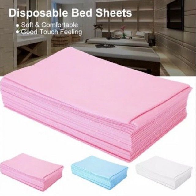 DISPOSABLE BED SHEET ISI SPREI Seprai Sekali Pakai Non Woven