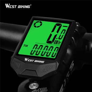 Tây Biking Đồng Hồ Xe Đạp Không Thấm Nước MTB Xe Đạp Đường Trường Tốc Độ Không Dây Lớn Kỹ Thuật Số Đi Xe Đạp Tốc Độ Kế Phụ Kiện Xe Đạp