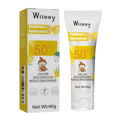 Wiieey Kids Sunscreen SPF50+ – Facial & Body Sunblock Cream Gentle Skin Protection for Children UVA/UVB Defense (50g)