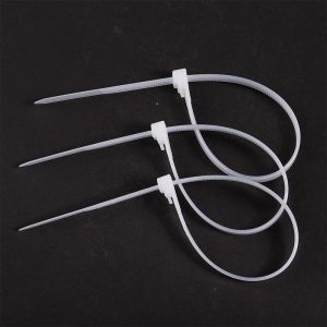 5*300mm Klip Kabel Ties Nylon Baja Tahan Karat Laut Bertatahkan Gesper Baja Gesper Logam Pengikat Kabel Plastik