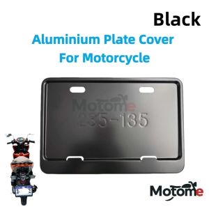 1PCS Universal Aluminium Alloy Plate Cover For Motorcycle New LTO Plate Size Carbon