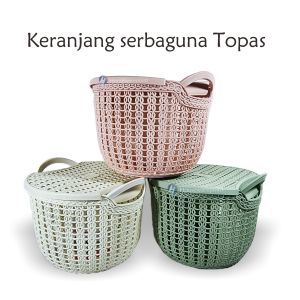 12 set keranjang serbaguna Topas / Keranjang berkat / Keranjang parcel plastik / Keranjang plastik murah (TOPAS)