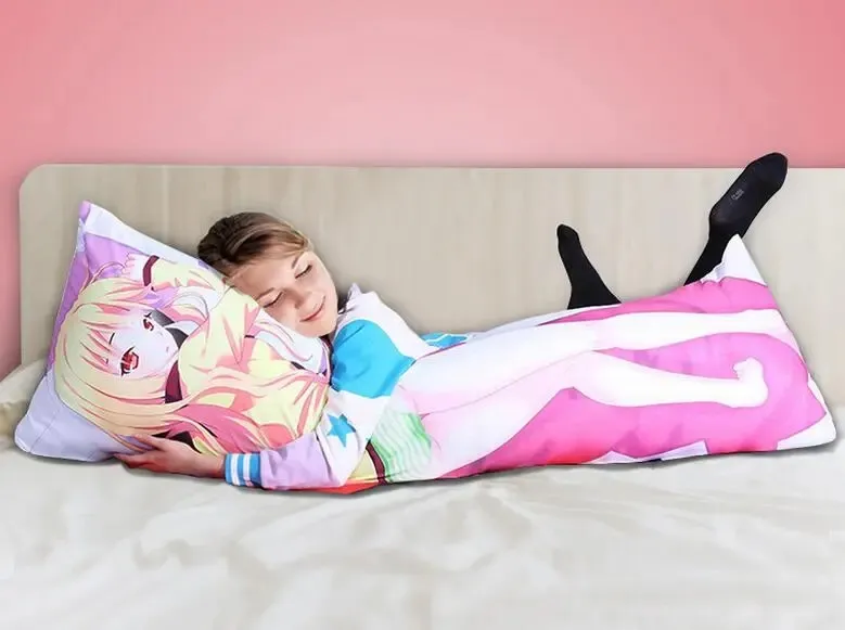 DIY Custom Anime Gawr Gura (Hololive VTuber) Dakimakura Pillowcase