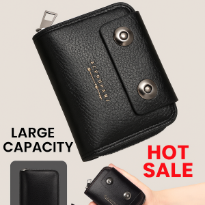 Mens Leather Wallet Large Capacity Coin Purse Multi-Card Slots Card Holder Wallet For Man