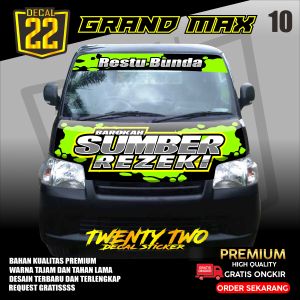 decal stiker kabin depan grand max pick up kode 11