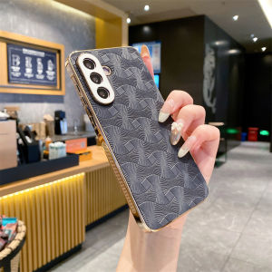 Electroplated  leather phone case For Samsung Galaxy A56 A36 A26 A16 A55 A35 A15 A25 Luxury shell texture design A54/A34/A24/A14/A53 side anti-slip design Protect the camera