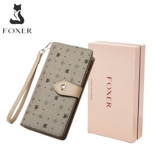 Foxer Brand long wallet for women wallets women new 2023 card holder wallet for women wristlet wallet women cellphone wallet for women