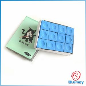 Blumey ชอล์กฝนหัวคิว สีน้ำเงิน กล่องละ 12 อัน Billiard Chalk