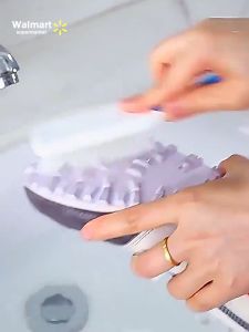 【Walmart】Soft Bristle Shoe Cleaning Brush Long Handle Multi Functional Laundry Brush for Home Use Non Damaging Shoe Cleaner for Sneakers Leather Canvas Clothes