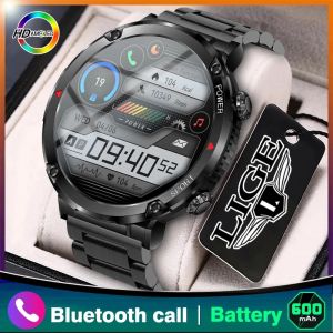 LIGE 2024 watches for men 1.6 Inch Full Touch Heart Rate Blood Pressure Fitness Tracker IP68 Sports Watches Bluetooth Call relo for men For Android IOS