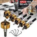 MATA BOR BULAT SET KOMPLIT 12 PCS UNTUK LUBANG BESAR MATA BOR BESI BAJA ASLI HSS HOLE SAW BIT SET. 
