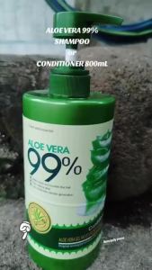 2PCS Original 99% Aloe Vera Hair Shampoo 800ml & Aloe Vera Hair Conditioner 800ml Haircare Moisture