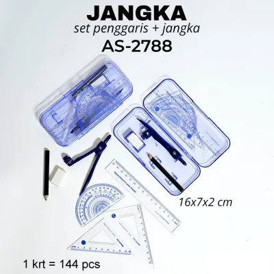 Jangka Set WF-5013 / AS2788 Jangka Sekolah / Math Set / Compass Set
