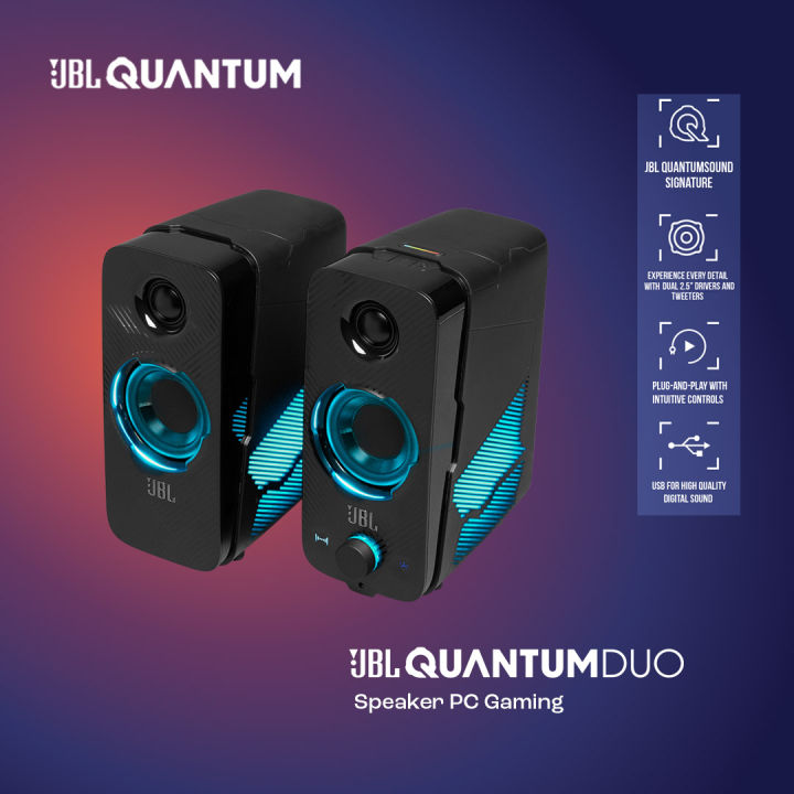 JBL Quantum Duo Speakers Gaming PC USB powered pc speakers