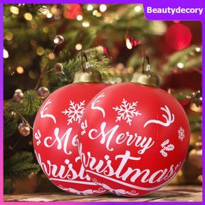 【New Arrival】 Large Inflatable Christmas Ball 60CM for Courtyard and Garden Holiday Yard Decorations
