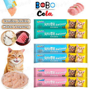 50pcs Snack Kucing Camilan Kucing Creamy Treats Kucing Makanan Wet Cat Food