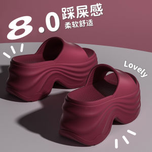 [Free Shipping] Eva womens sandals with 8cm thick soles height-increasing high-heeled non-slip suitable for outdoor wear home use and beach