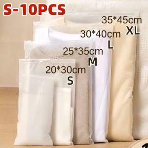 10/20 PCS Frosted Zipper bag pouch Organizer Packaging for newborn clothes organizer hospital secured pouch