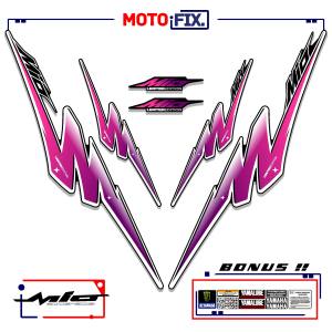 Stiker Striping Decal Body Motor Yamaha Mio Sporty Atau Smile Variasi MT106 Free Sticker Set
