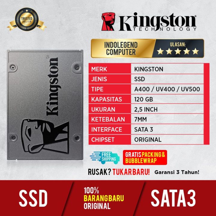 SSD KINGSTON 120GB | Lazada Indonesia