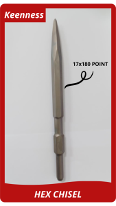 Pahat Bubut Runcing / Bobok Tembok Dinding Semen Batu / ukuran 14x250mm