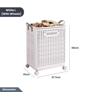 Easyhome.sg Foldable Laundry Basket 8585 / Space Saving Clothes Storage Bag Shelves / BEST SELLER !
