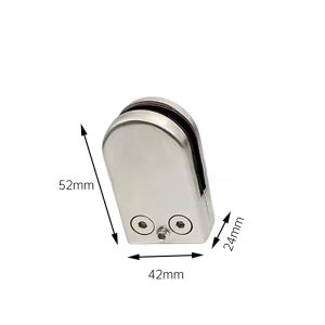 🔥Glass Clip Stainless Glass Clamp Bracket Holder(glass Hold 10mm-12mm) Stainless 304/glass Clip For Round Tube/Square Tempered Glass LovelylifeFu👍