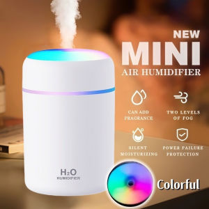 Mini Air Humidifier 300mML Portable Diffuser Humidifier Air Purifier 4 Colors LED Night Light