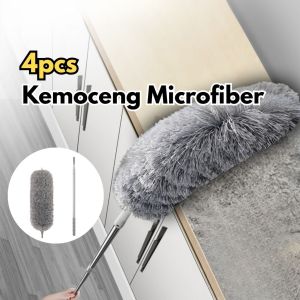 4Pcs Kemoceng Microfiber 280cm Panjang BR139 Alat Pembersih Langit-Langit Rumah Tarik Tekuk