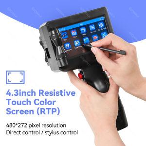 Mini Handheld Inkjet Printer with 12.7mm Nozzle for QR Barcode Batch Date Number Logo Expiry Date Mini Printer Portable with ink