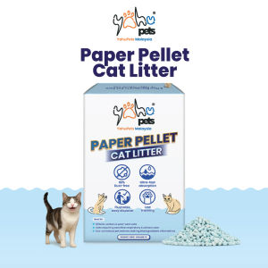 YahuPets Paper Cat Litter 1.6KG | Dust-Free | Flushable | Low Tracking | Fast Absorption