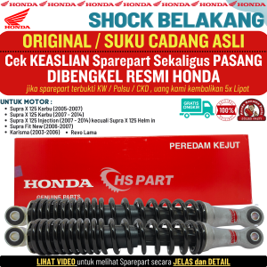 Shock Shockbreaker Belakang Supra X 125 Karbu Fi Karisma Revo Lama Supra Fi New Original AHM SHOWA