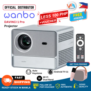 Wanbo Davinci 1 Pro Projector with Android TV 11 600 ANSI Auto Focus Projectors 4K Bluetooth WiFi Native 1080P 4K Supported Home Theater Projector Android TV Smart Projector ASA 3.0 Android 11 HD Google TV 180 inch Home Theater Netflix VMI Direct