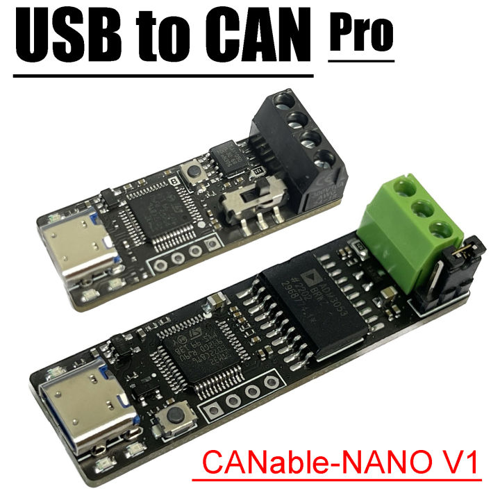thumbnail interactive-video image 1 of USB To CAN Adapter Board - STM32F072 Based Converter For CAnable/Klipper 1 of 9