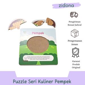 puzzle seri kuliner pempek Rabbit&turtle Bahan MDF