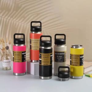 Gift SG Ready Stock 304 Stainless steel sports water bottle with wide/narrow mouth Vacuum Insulated& Leak Proof/Fashion Cups/Coffee Cups Drinkware Flask