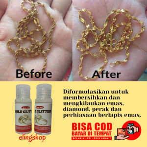 Cairan Pembersih Pencuci Perhiasan Emas Asli Imitasi Titanium Kuningan Silver Dan Perak