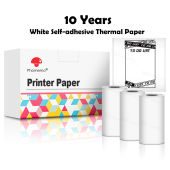 Phomemo Mini Portable Label Maker T02 Thermal Photo Sticker Printer Bluetooth Wireless Phone Printer Small Instant Pocket Printer for Children DIY Come with 1 Roll Paper  Keep For 10 Years Fade Resistant Xmas Gift