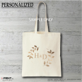 iPRINTph Tote Bag Personalized (with or without zipper canvas 13x15). 