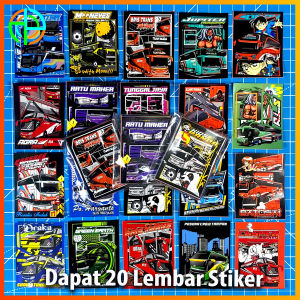 (isi 20 lembar) Sticker bus Graftac Anti Air Stiker bus murah Stiker bus mania Stiker bis telolet Tempelan Mobil Bus stiker basuri stiker bus asli