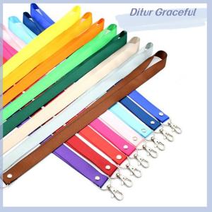 Ditur สายคล้องคอแบบแยกออกจากกันอย่างปลอดภัยสำหรับที่ใส่ป้ายชื่อ ID กุญแจคลิปโลหะ SL