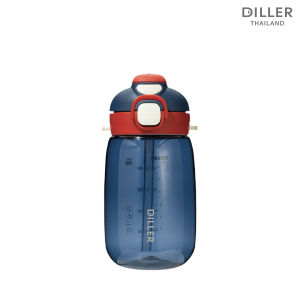 (พร้อมส่งจากไทย) Diller Tritan 550ml D70 กระติกน้ำพกพา 2in1 ดูด/ฝากด พร้อมสายสะพาย ปลอด BPA สำหรับเด็ก