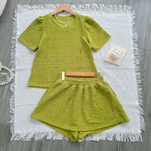 Set đồ Bigsize Nữ thời trang mùa hè áo thun tay ngắn cổ tròn kèm quần váy lưng chun co giãn vải xốp ko nhăn- SET812